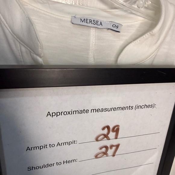 MERSEA Amelia Cuff Tee in White - OS (one size) - Picture 8 of 9